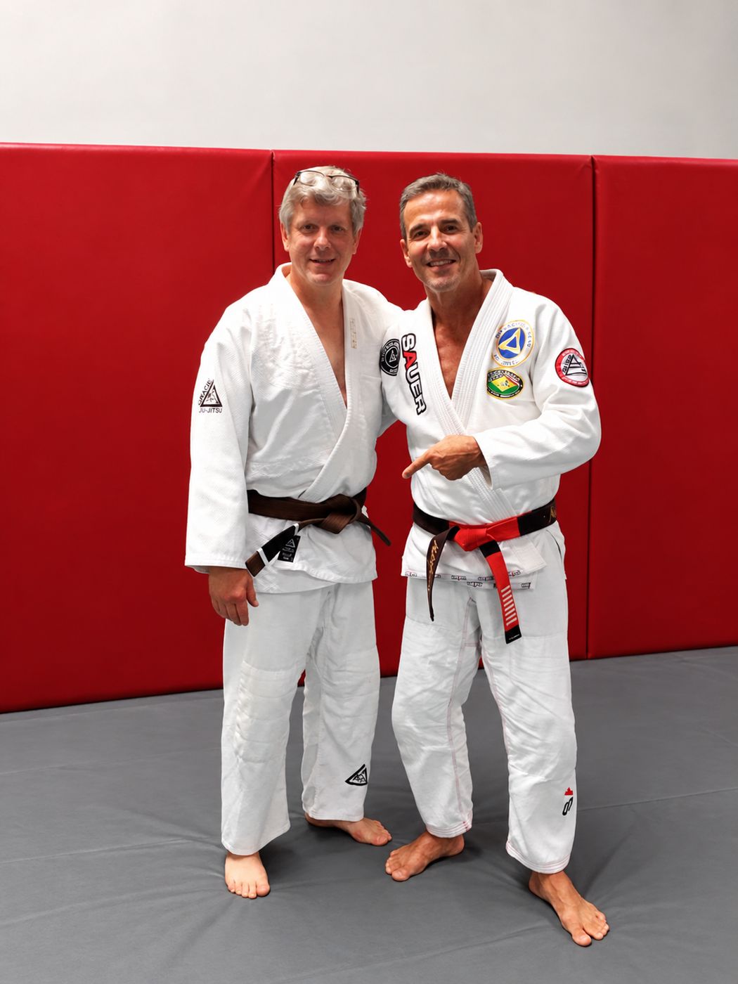 Dave Niska training under Pedro Sauer